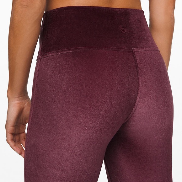 LuluLemon Wunder Lounge High-Rise Velvet 28" Sze 8 - Picture 5 of 5